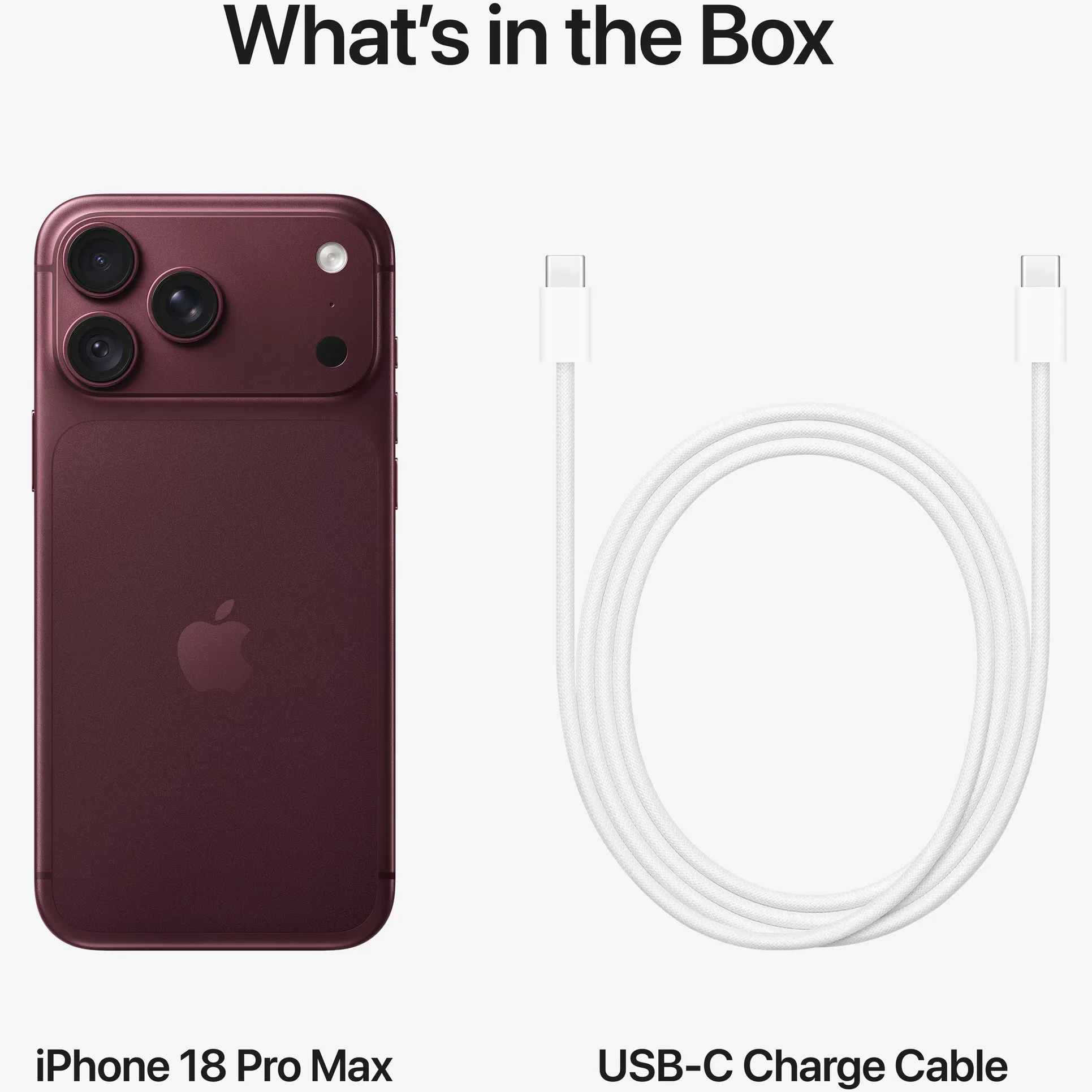 Apple iPhone 18 Pro Max 2TB Burgundy - Visiniu 