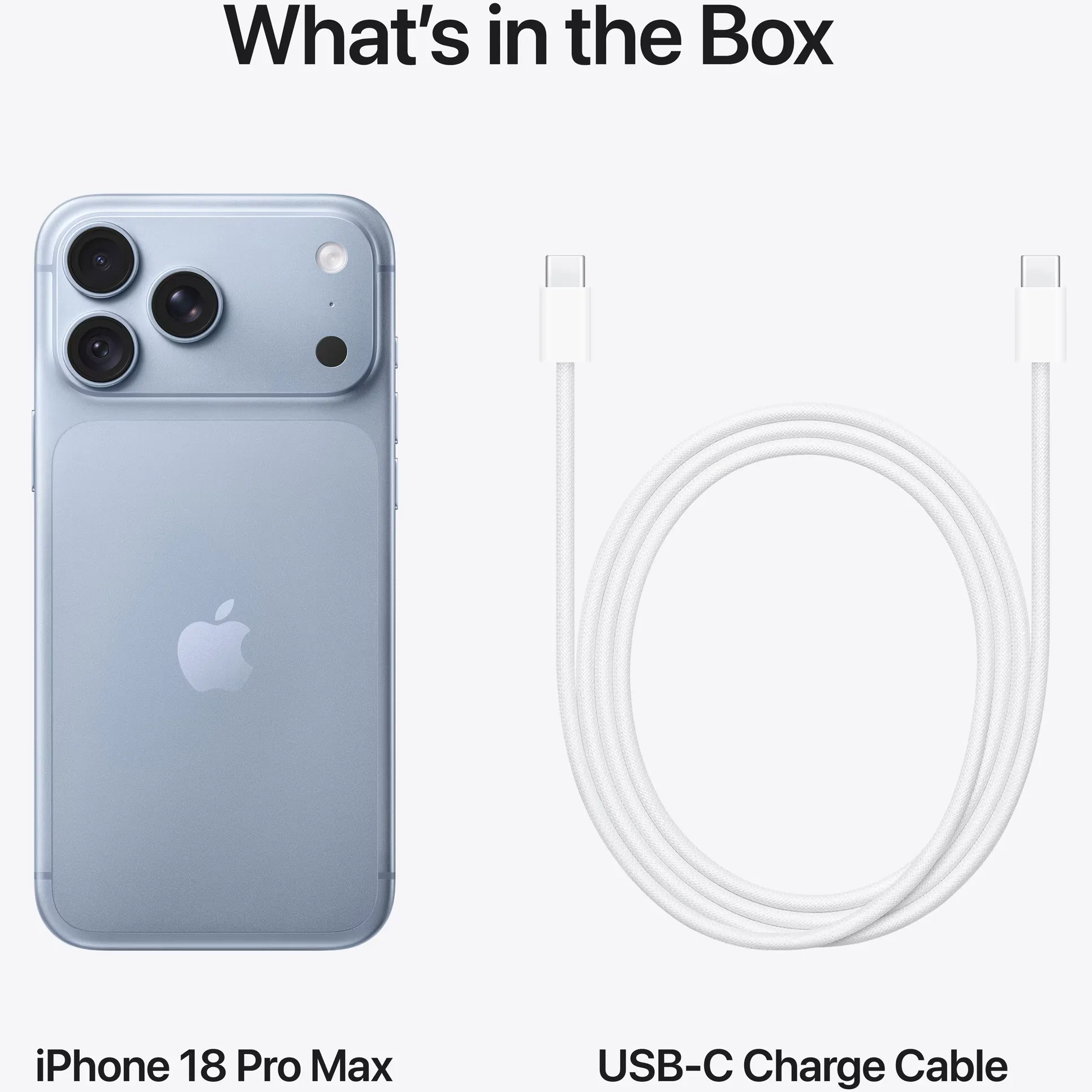 Apple iPhone 18 Pro Max 2TB Glacier - Albastru deschis